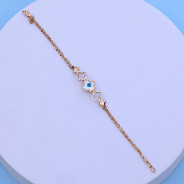 Evil Eye Bracelet with American Diamonds