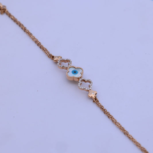 Evil Eye Bracelet with American Diamonds