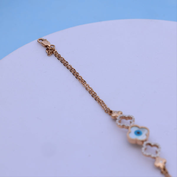 Evil Eye Bracelet with American Diamonds