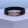 Stylish Gold Men's Bracelet with American Diamonds