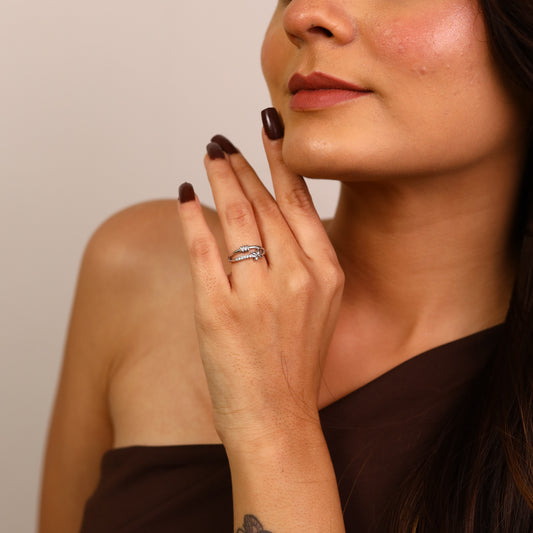 925 Sterling Silver Floral Ring