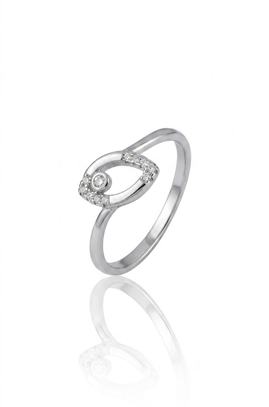 925 Sterling Silver American Diamond Ring Women’s Wedding Engagement Band