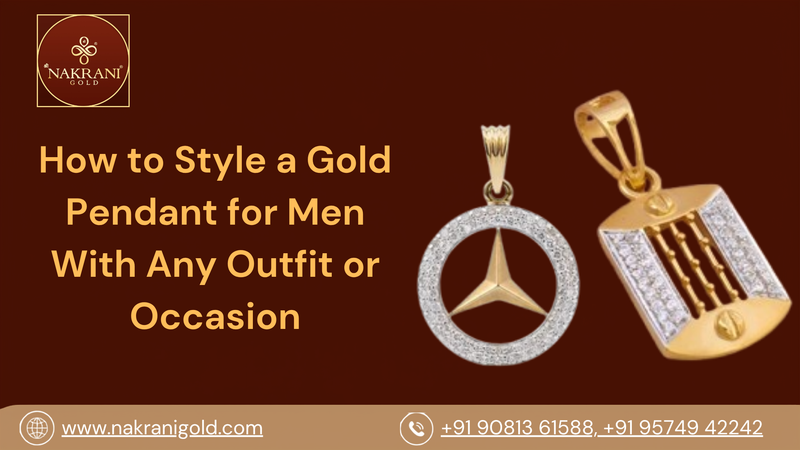 How to Style a Gold Pendant for Men With Any Outfit or Occasion