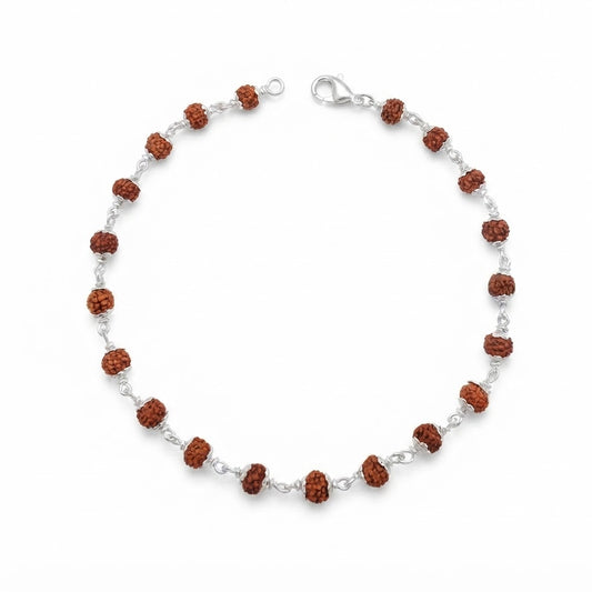 925 Silver Rudraksha Bracelet & Rakhi