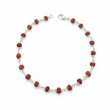 925 Silver Rudraksha Bracelet & Rakhi