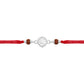 Elegant Shree Broach Silver Rudraksha Rakhi for Brother