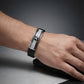 925 Sterling Silver Luxury Men's Designer Spring Band Bracelet