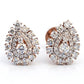 Stunning Teardrop Earrings with Lab-Grown Diamonds