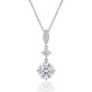 Silver Chain Pendant for Women American Diamond Three Stone Chain