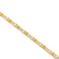 Gold Men Bracelet with Designer Pattern & American Diamonds