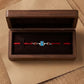Adorable Bear Cub Silver Rakhi with Rudraksha Beads for Kids