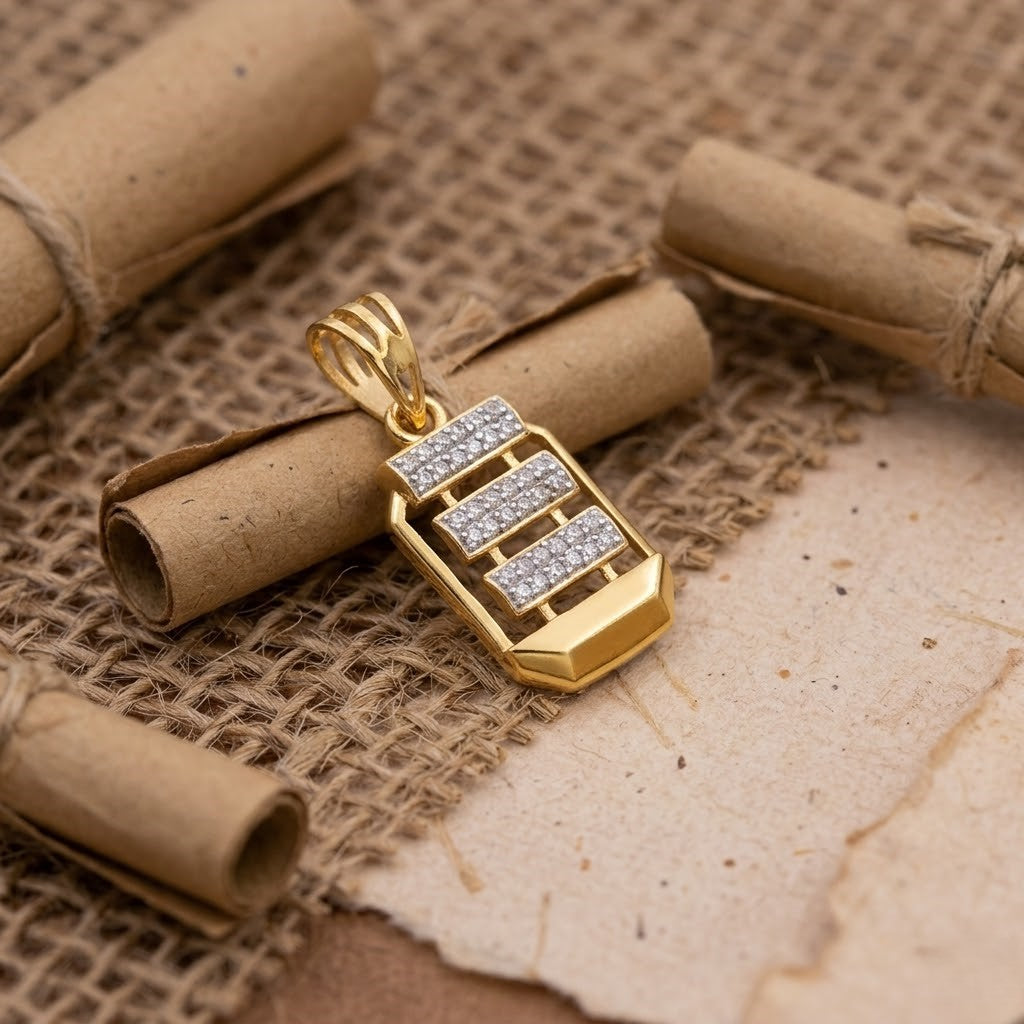 Gold men’s pendant
