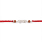 Krishna Silver Rakhi with Traditional Rudraksha Beads