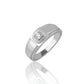Moissanite Diamond Men's Ring 925 Sterling Silver Square Halo Band Solid Gift