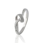 925 Sterling Silver Ring for Women American Diamond CZ Loop Infinity Band Gift