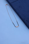 Luxurious Rose Gold Mangalsutra with Triple American Diamond Setting – Sparkle with Meaning