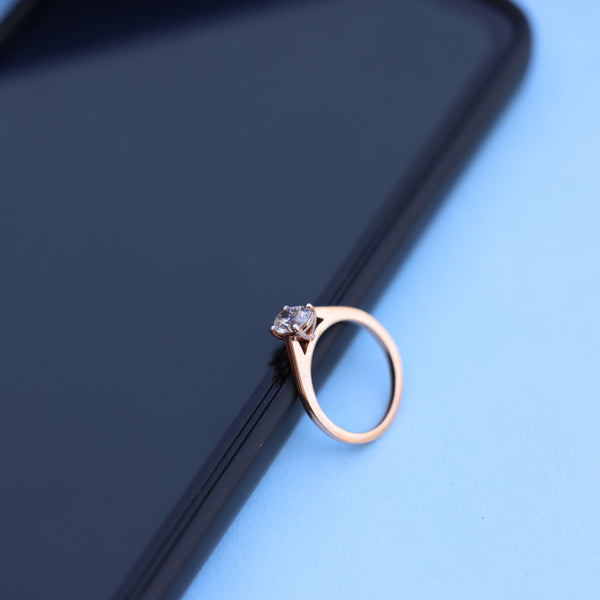 Stunning Lab-Grown Diamond Solitaire Engagement Ring