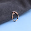 Stunning Rose Gold Engagement Ring with Lab-Grown Diamonds – Elegant Cluster Design