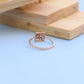 Elegant Lab-Grown Diamond Cushion Square Ladies Ring – Rose Gold Finish