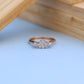 Elegant Rose Gold Ladies Ring with Lab-Grown Diamond Cluster – Marquise Style