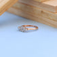 Elegant Rose Gold Ladies Ring with Lab-Grown Diamond Cluster – Marquise Style