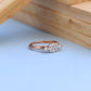 Elegant Rose Gold Ladies Ring with Lab-Grown Diamond Cluster – Marquise Style