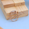 Elegant Rose Gold Ladies Ring with Lab-Grown Diamond Cluster – Marquise Style