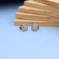 "Luxurious Lab-Grown Diamond Earrings - Square Stud Design - Eco-Friendly & Elegant"