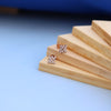 Elegant Square Grid Design Earrings with lab grown diamond