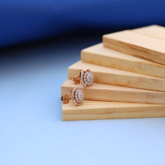 Elegant Circular Lab-Grown Diamond Earrings – Sustainable Luxury for Every Occasion