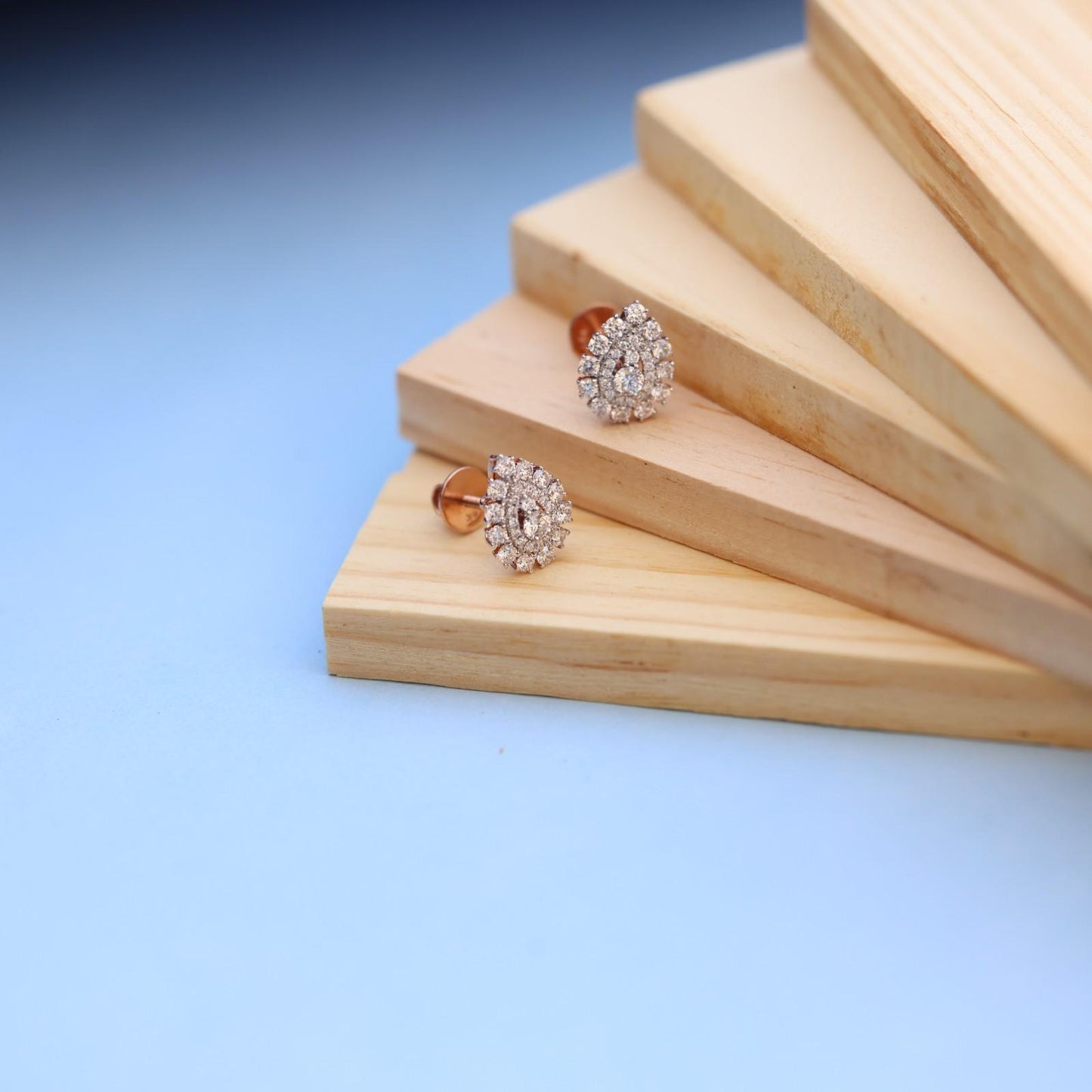 Stunning Teardrop Earrings with Lab-Grown Diamonds