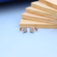 Elegant Floral Stud Earrings with Lab-Grown Diamonds by Nakrani Gold