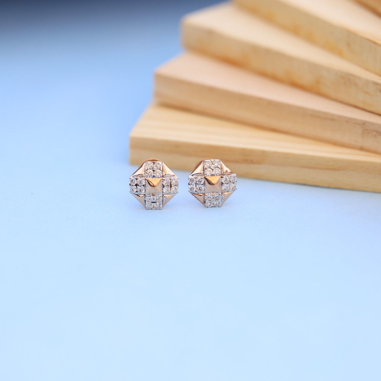 Elegant Geometric Lab-Grown Diamond Earrings