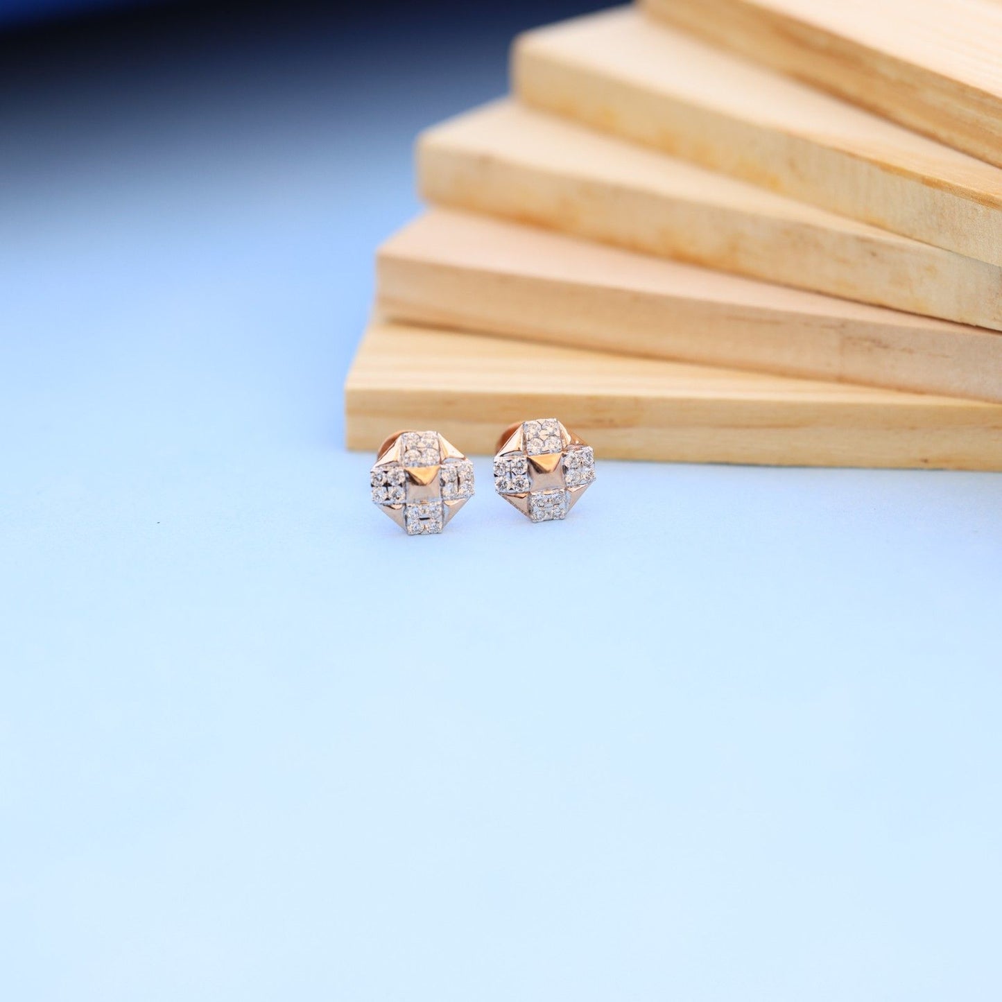 Elegant Geometric Lab-Grown Diamond Earrings