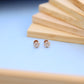 Elegant Floral Lab-Grown Diamond Stud Earrings in Gold