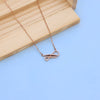 Elegant ROSE Gold Necklace with Diamonds