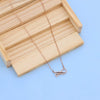 Elegant ROSE Gold Necklace with Diamonds