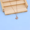 Exquisite Butterfly Pendant Necklace in Rose Gold with Lab-Grown Diamonds