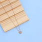 Nakrani Gold Elegant Rose Gold Necklace with American Diamonds