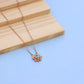 Nakrani Gold Elegant Rose Gold Necklace with American Diamonds