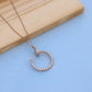 Exquisite Rose Gold chain with Lab-Grown Diamond Pendant