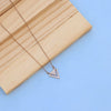 "Exquisite Geometric Pendant Necklace with Lab-Grown Diamonds | Modern Elegance"
