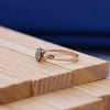 Luxury Rose Gold Ladies Ring with Lab-Grown Diamond – Floral Halo Design