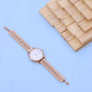 Stunning Skagen Women’s Rose Gold Watch – American Diamond Accents | Elegant Timepiece