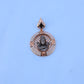 Lord Shiva Men Pendant with American Diamonds – Round Rose Gold Designer Spiritual Jewelry
