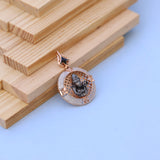 Lord Shiva Men Pendant with American Diamonds – Round Rose Gold Designer Spiritual Jewelry