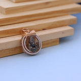 Divine Lord Shiva Men Pendant with Sparkling American Diamonds – Rose Gold & Antique Finish