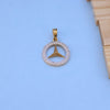 Luxury-Inspired Mercedes symbol menPendant with American Diamonds