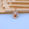 Traditional Gold-Toned Hanumanji Pendant with American Diamond