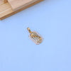 Stunning Gold Men Pendant with American Diamond Accents